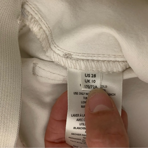 Free People We The Free Flare Leg Jeans Pants Off White Size 28 - Picture 10 of 14